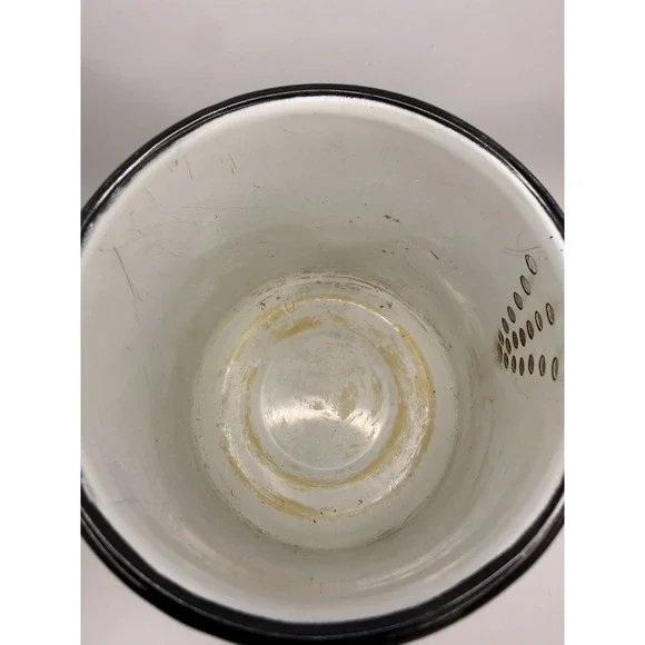 Vintage 7.5" Enamel Coffee Hot Water Pot, Berggren Hinged, Swedish Z19 - Picture 6 of 11